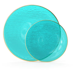 7 Inch and 10 Inch Weave Plate Combo 15|15 - Turquoise