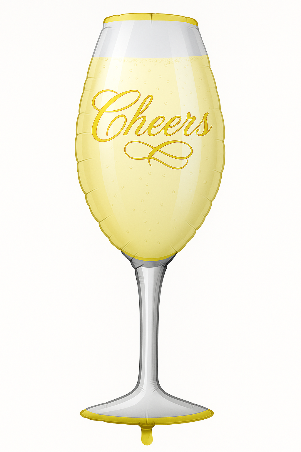 "Cheers" Champagne Glass Foil Balloon