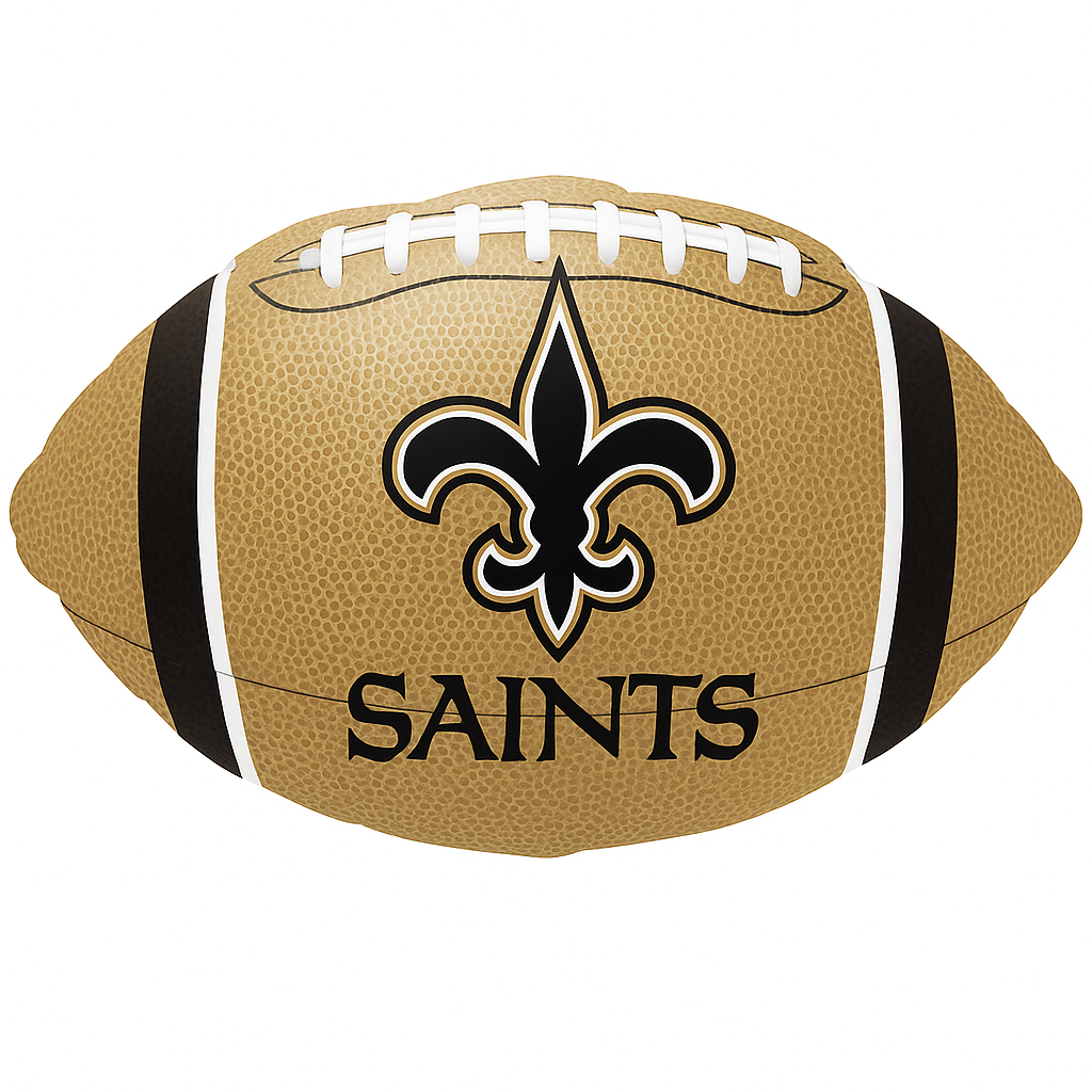New Orleans Saints Football Shaped Balloon - 18 Inch Foil