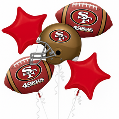 San Francisco 49ers Foil Balloon Bouquet