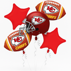 Kansas City Chiefs Metallic Balloon Bouquet