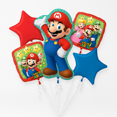 Super Mario Bros. Foil Balloon Bouquet
