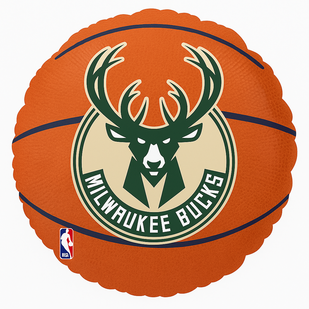 17" Milwaukee Bucks NBA Foil Balloon
