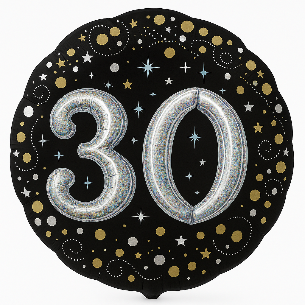 Sparkling 30th Birthday Deluxe Foil Balloon