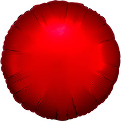 Vibrant Red 18-Inch Metallic Foil Balloon
