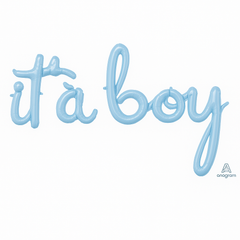 Pastel Blue "It's a Boy" Foil Balloon