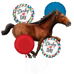 Derby Day Metallic Foil Balloon Bouquet