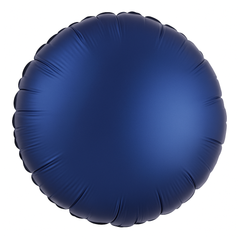 Satin Navy Circle Foil Balloon - 18-Inch