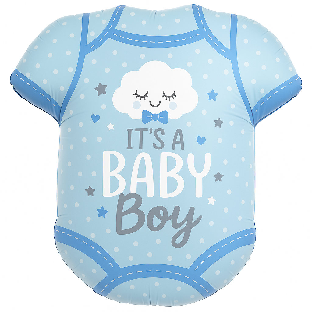 Adorable Onesie Baby Boy Foil Balloon