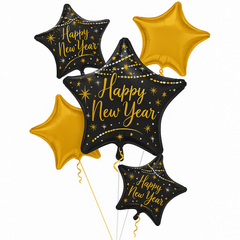Midnight Hour New Year's Eve Foil Balloon Bouquet