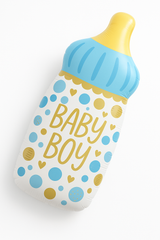 Baby Boy Bottle Shaped Foil Balloon