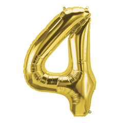 26 In. Gold Number 4 Balloon