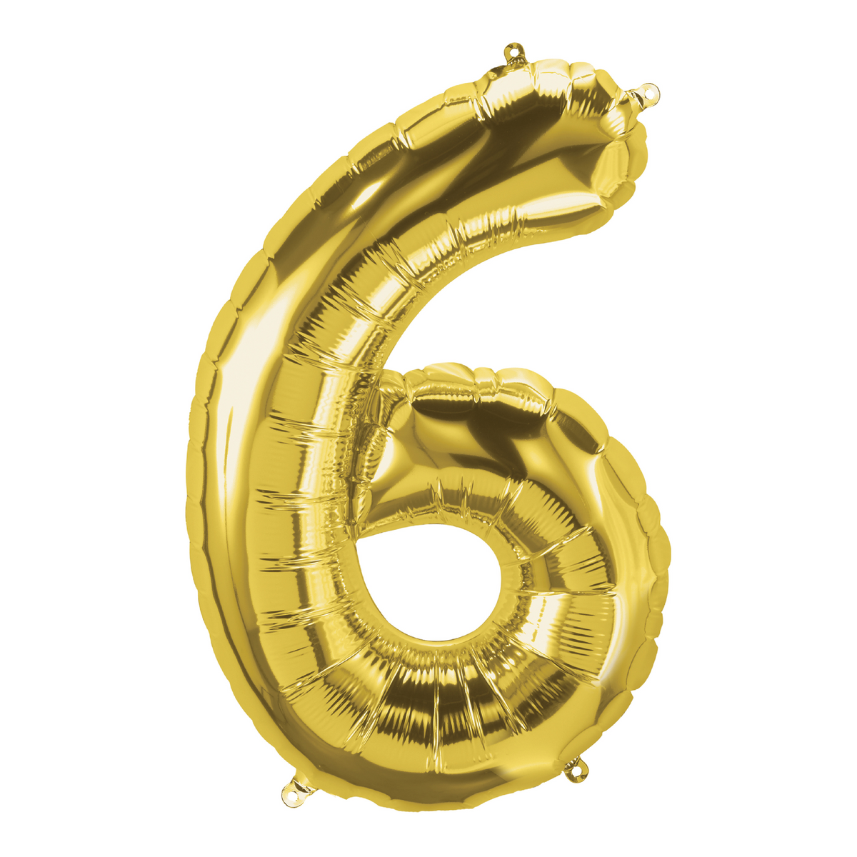 26 In. Gold Number 6 Balloon