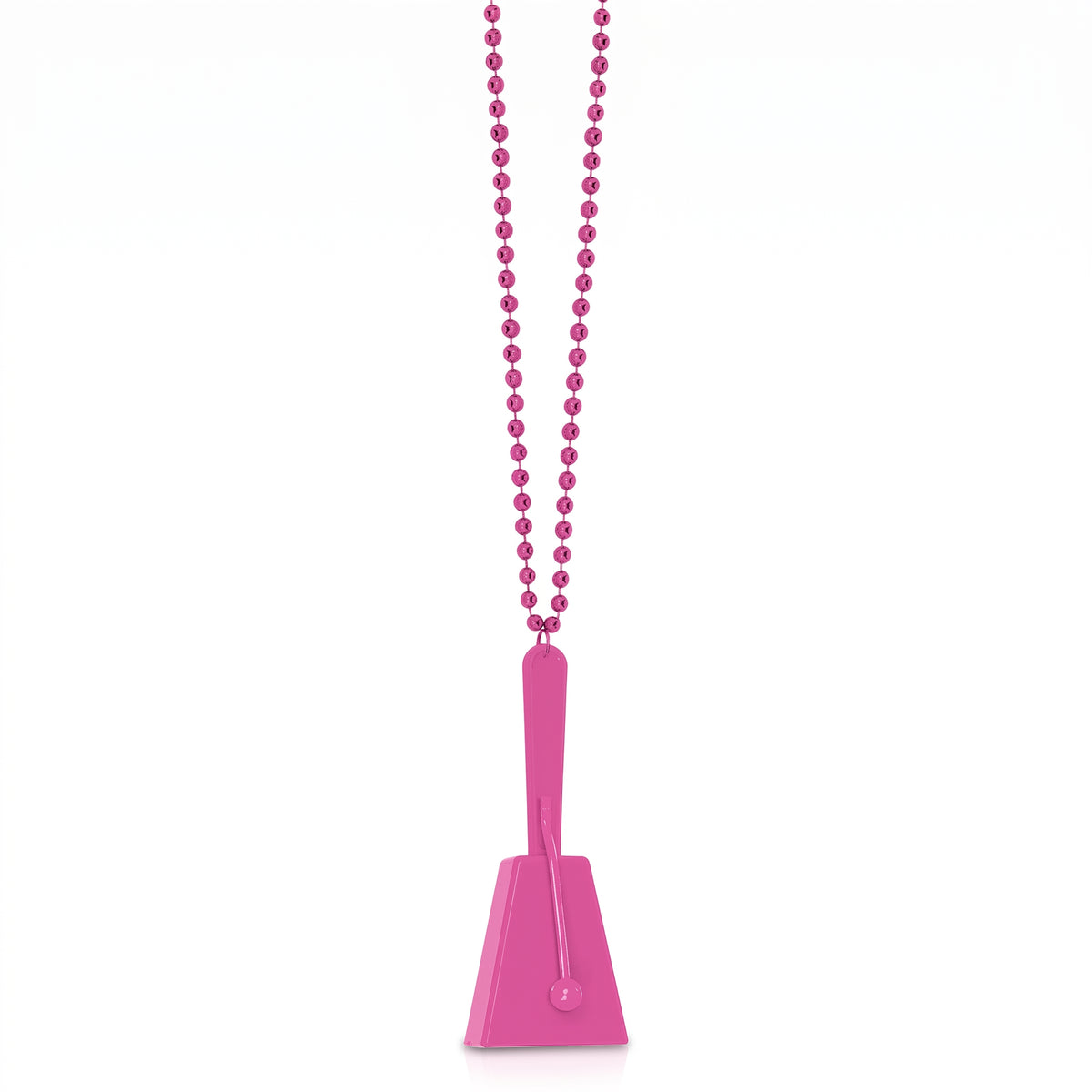Bright Pink Clacker Necklace - Team Spirit Noisemaker