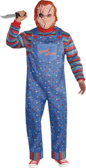 Men's Chucky Costume with Mask - Horror Doll Halloween Outfit