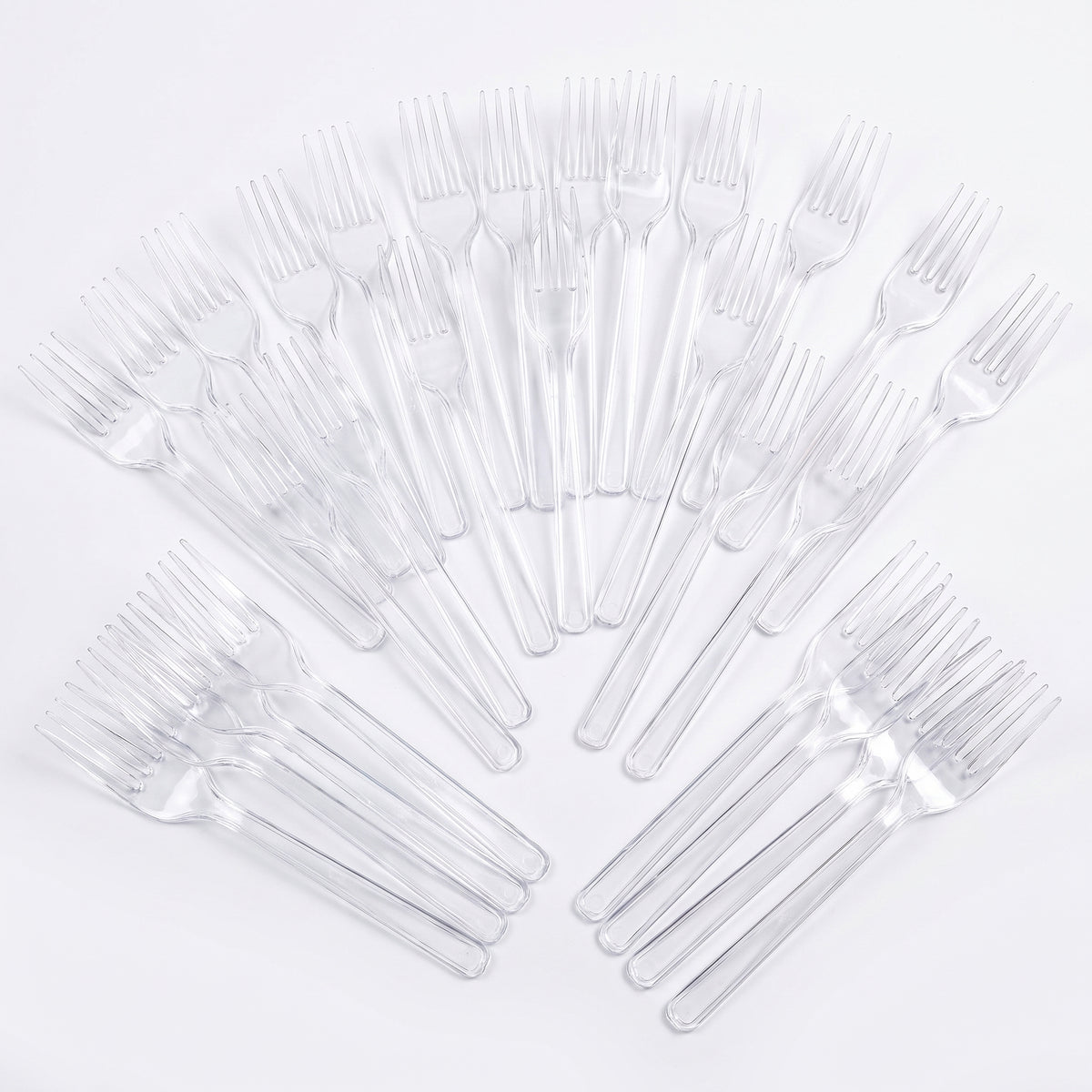 Clear Mini Plastic Cocktail Forks - 7.5 in. - 40 Pack