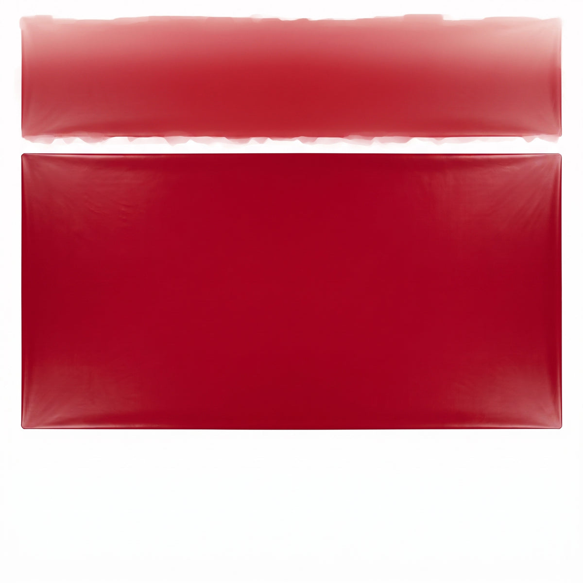 Apple Red Plastic Table Cover - 54" x 108"
