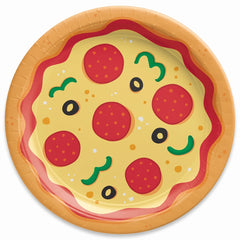 Pizza Party 10.5" Round Paper Plates