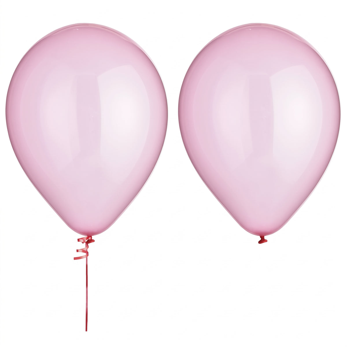100-Pack Clear Pink Latex Balloons - 11-Inch