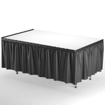 Black Plastic Table Skirt - 14 ft. x 29 in.