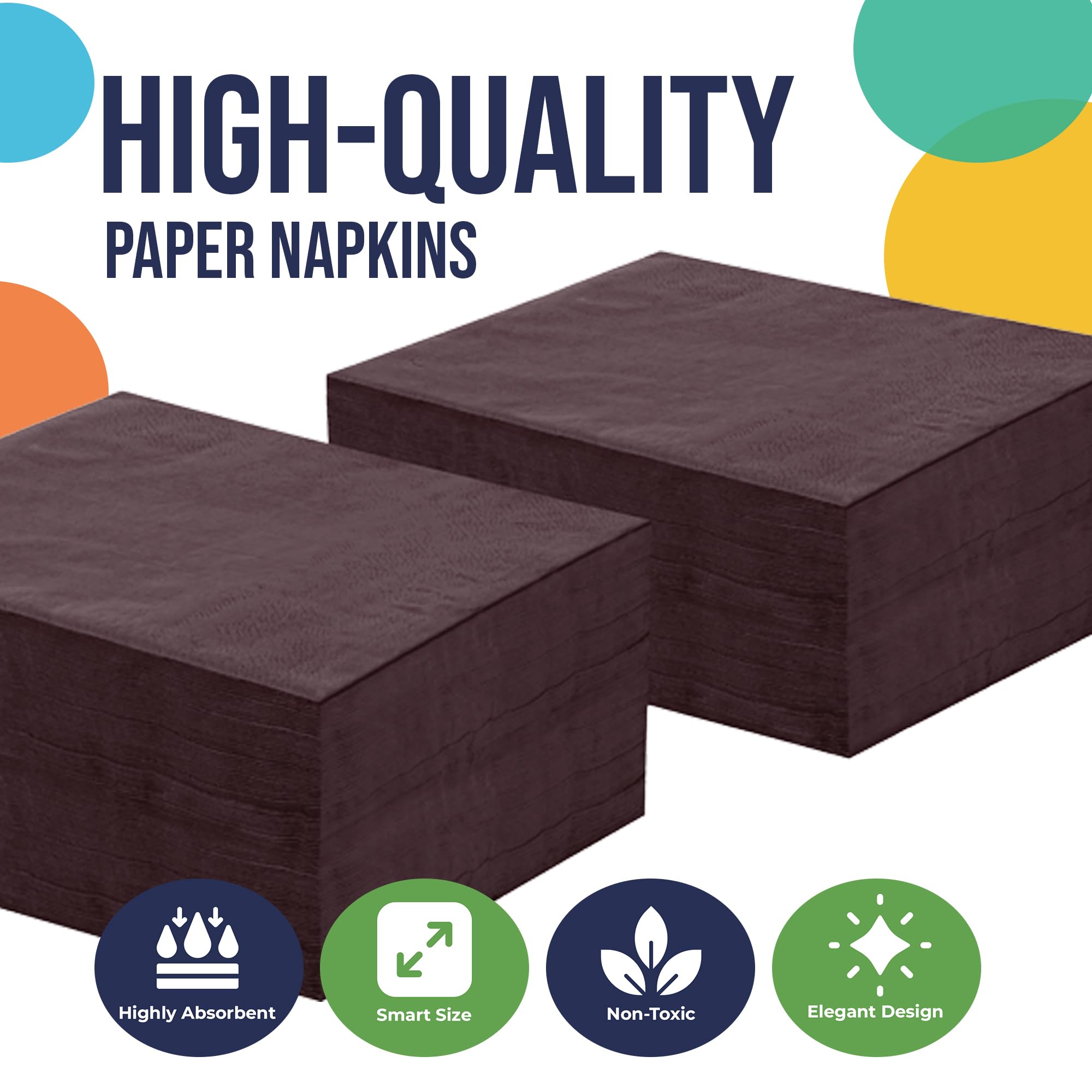Brown Luncheon Napkins | 100 Count