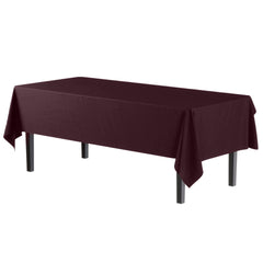 Premium Brown Plastic Table Covers | 12 Pack