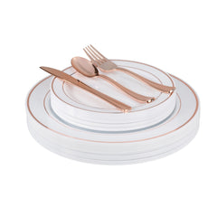 Exquisite Plastic Disposable Dinnerware Set - 60 Pcs