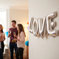 Silver Foil Letter O Mylar Balloon