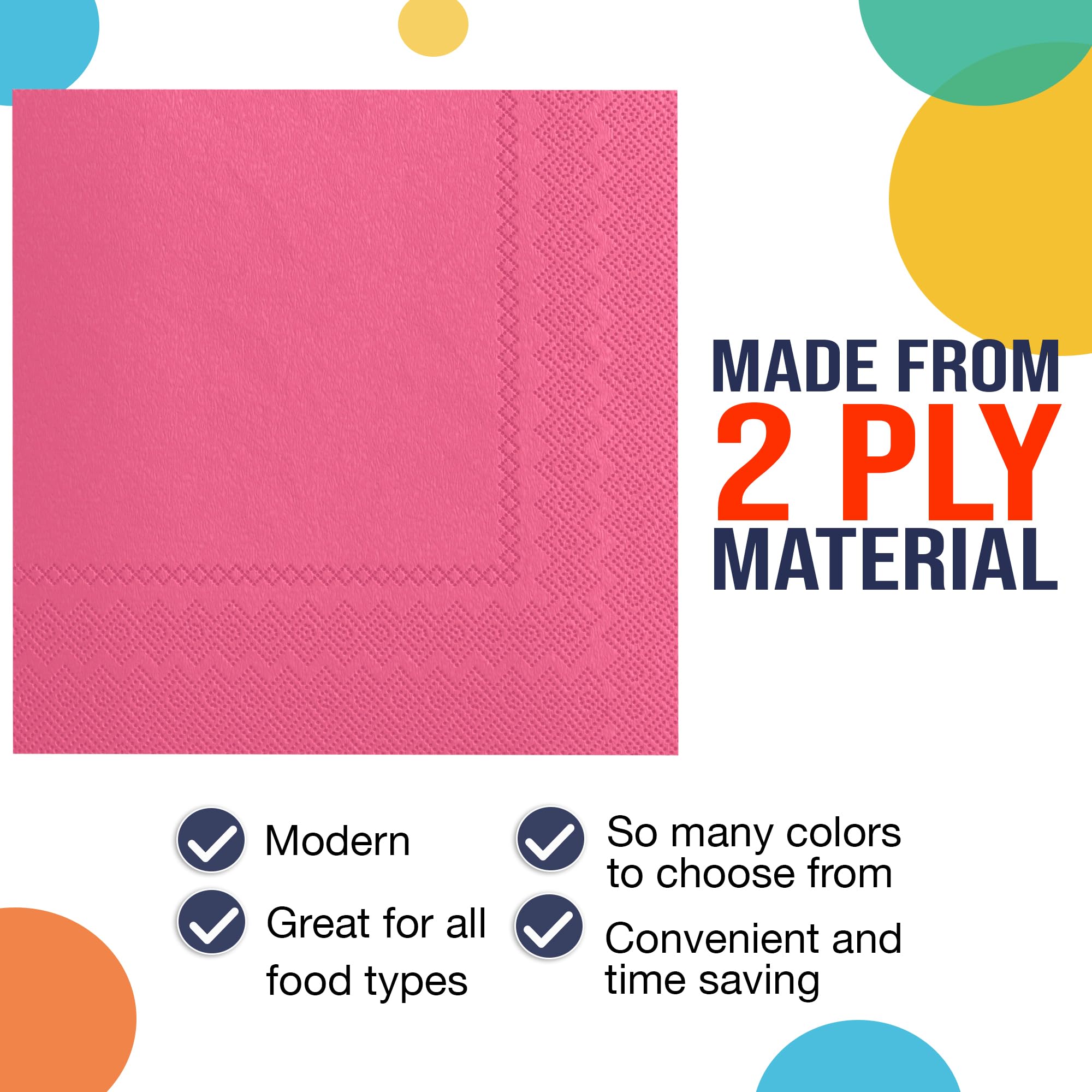 Cerise Luncheon Napkins | 1800 Count