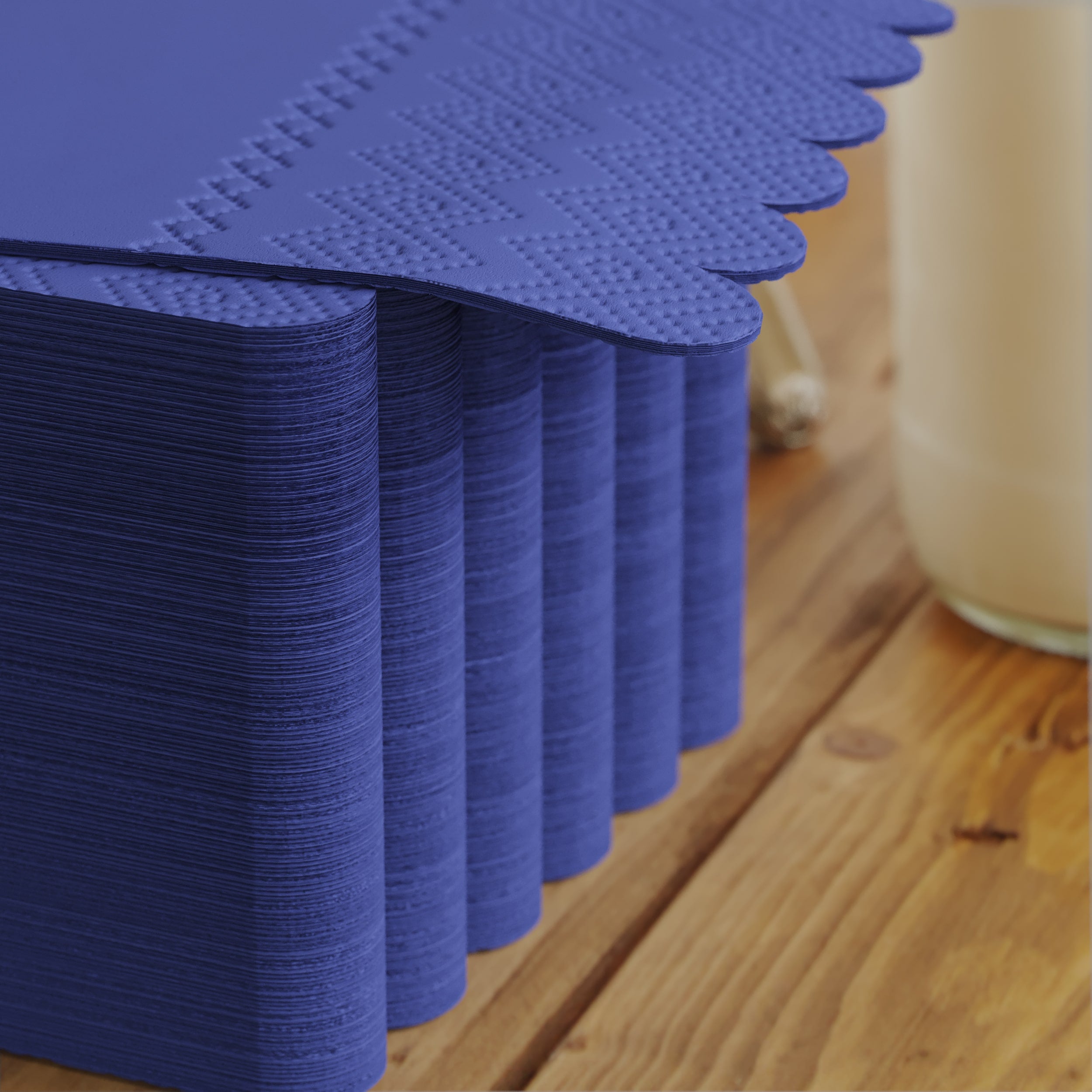 3 Ply Periwinkle Scalloped Napkins - 20 Ct.