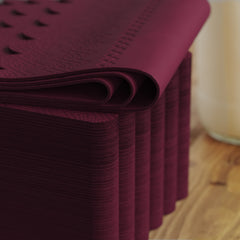 3 Ply Wine Berry Scalloped Napkins - 20 Ct.