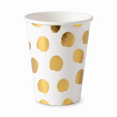 Elegant Gold Motif 12oz Paper Cups