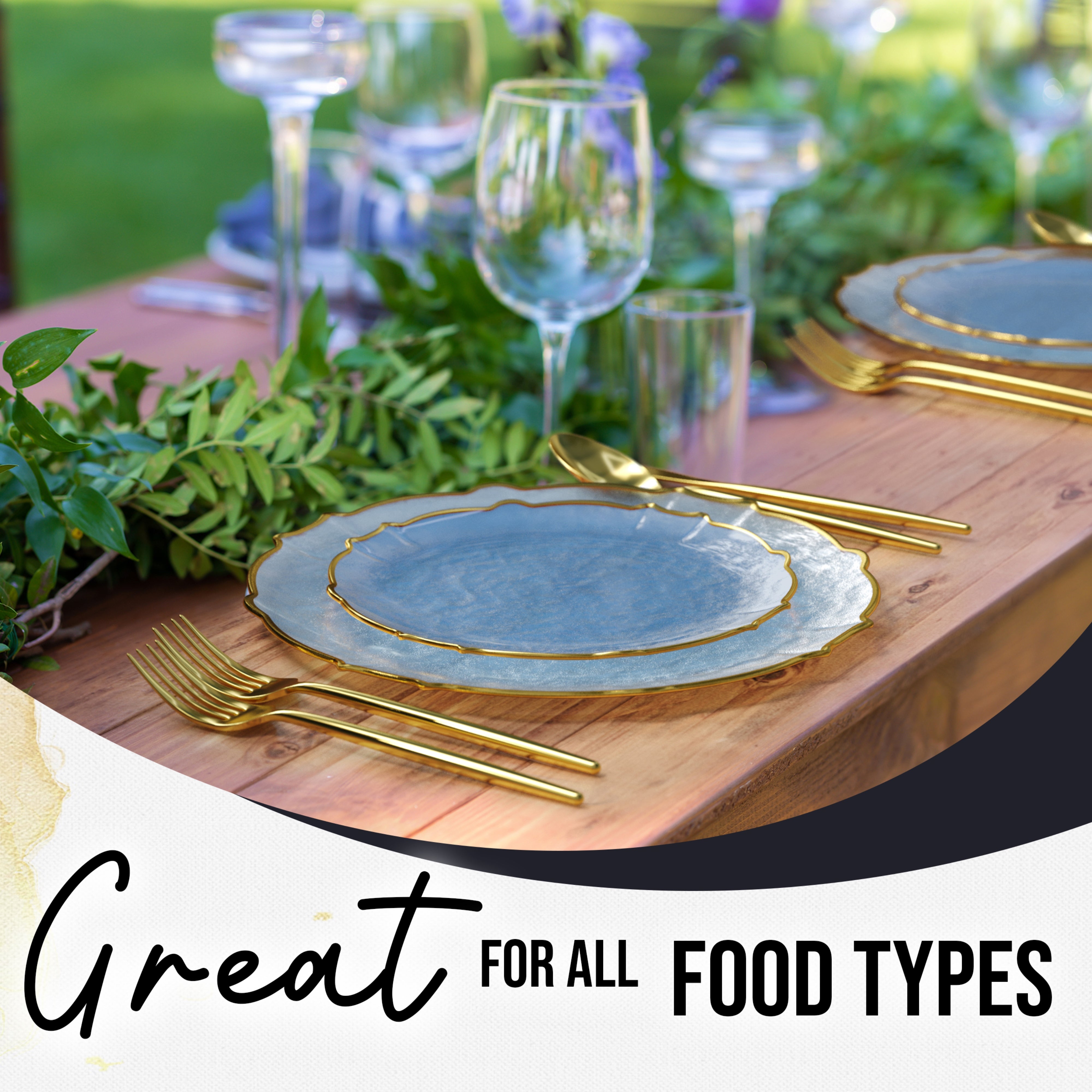Spring Lake/Gold Petal Plates - Combo Pack 20/20