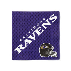 Baltimore Ravens NFL Luncheon Napkins - 6.5 In. x 6.5 In.