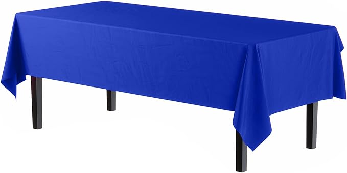 Unleashed | Dark Blue Plastic Table Cover | Case of 48