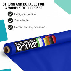 Unleashed | 40 in. x 100 Ft. Dark Blue Table Roll