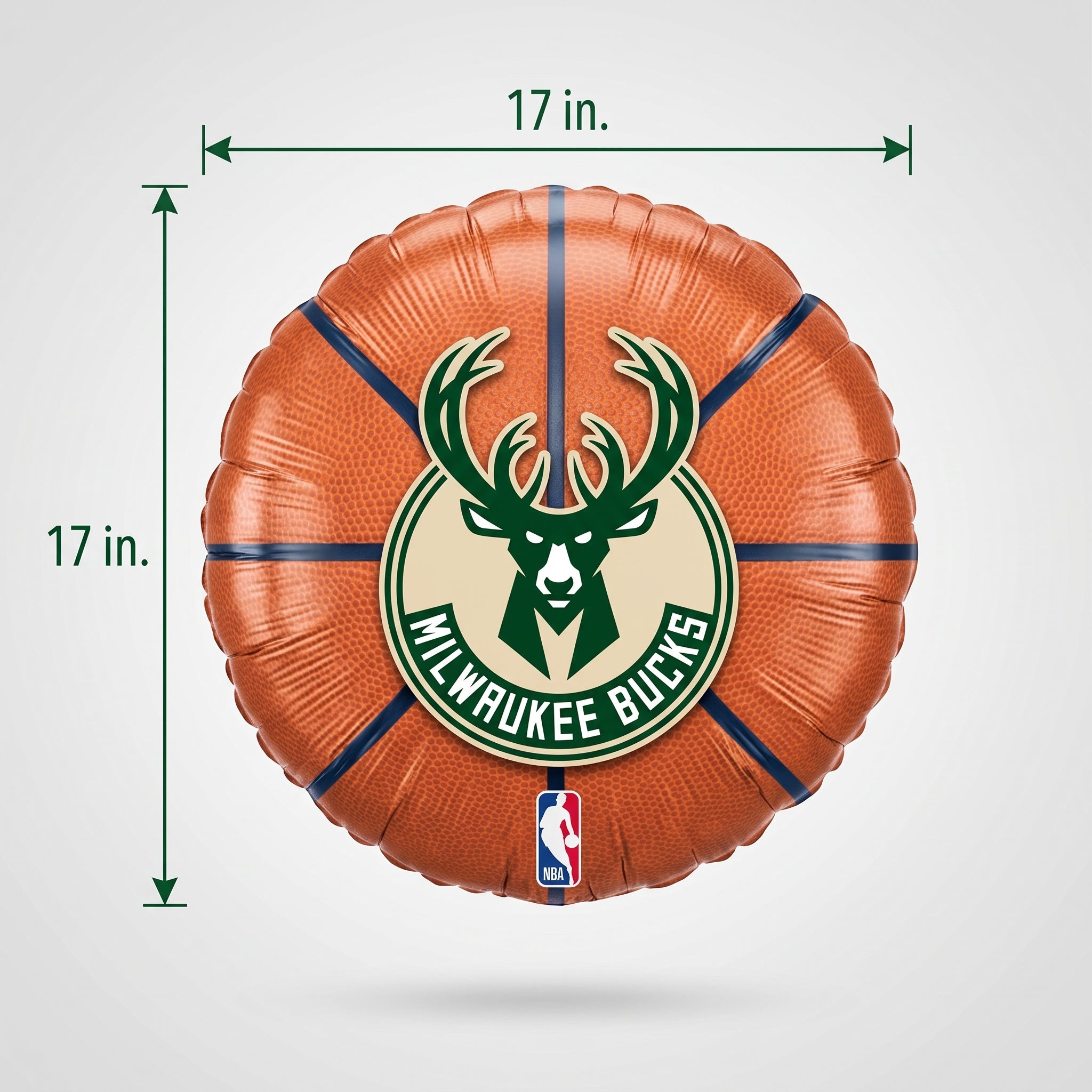 17" Milwaukee Bucks NBA Foil Balloon