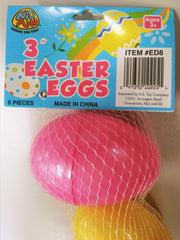 Plastic Eggs/3 1/2 Inch