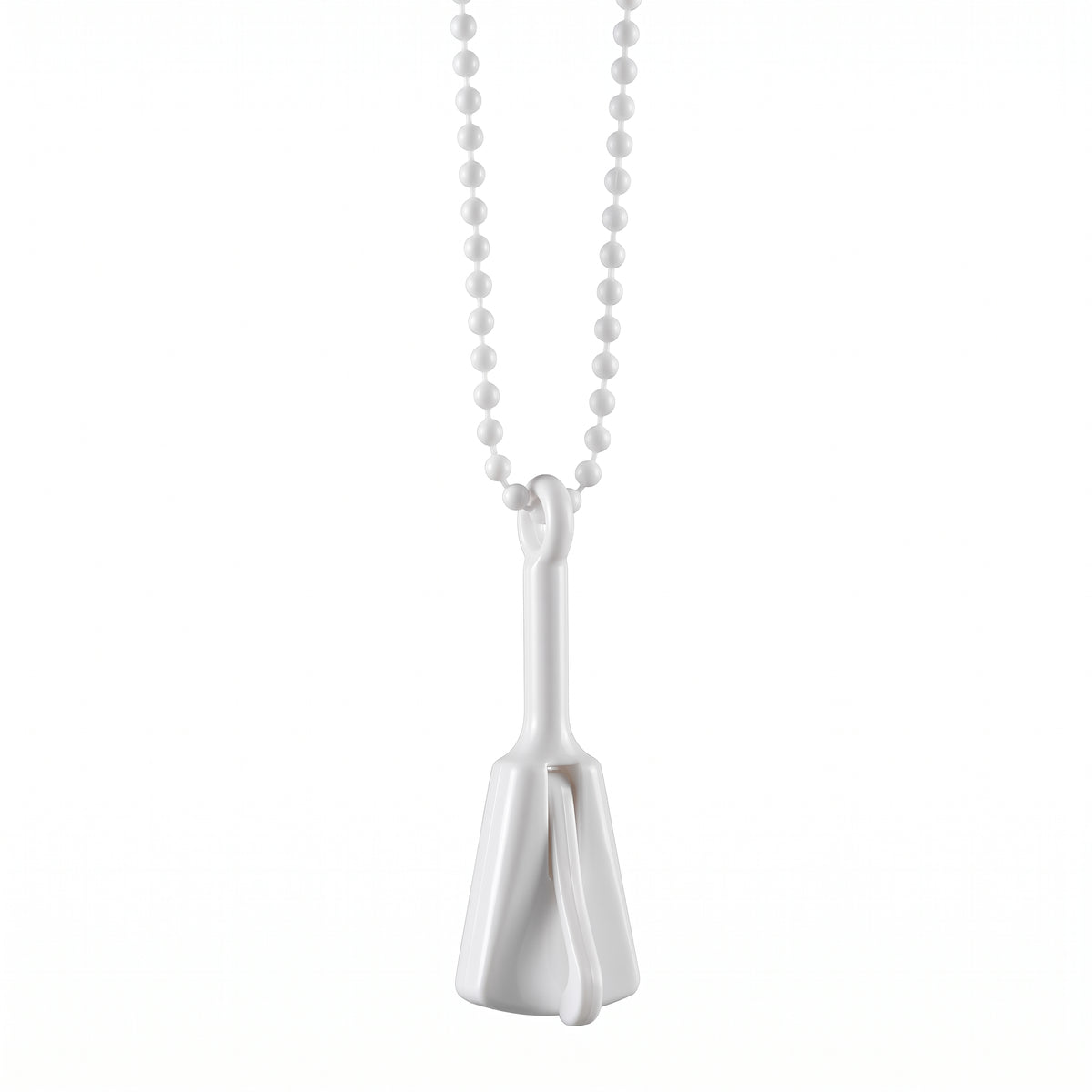 White Clacker Necklace - Team Spirit Noisemaker Accessory