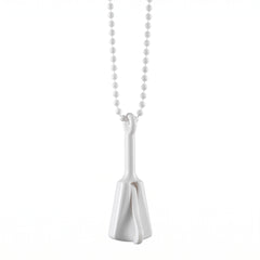 White Clacker Necklace - Team Spirit Noisemaker Accessory