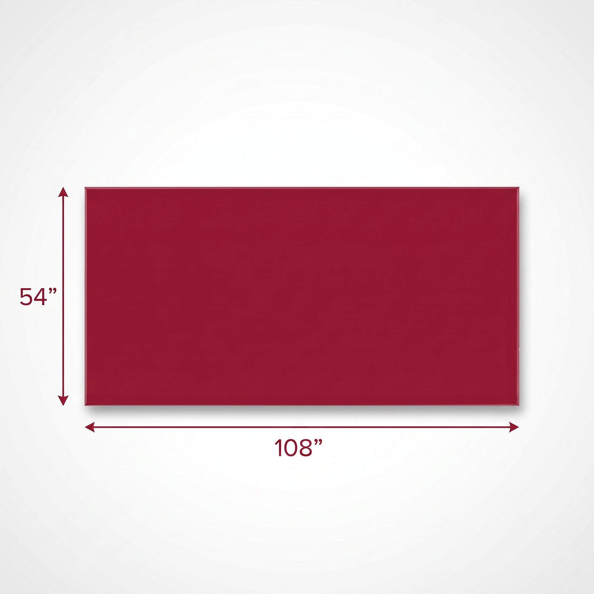 Apple Red Plastic Table Cover - 54" x 108"