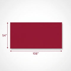 Apple Red Plastic Table Cover - 54" x 108"