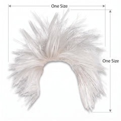 Silver Crazy Wig - Team Spirit Costume Accessory