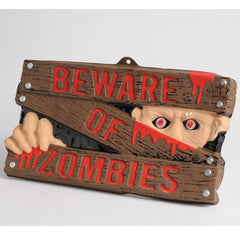 Beware Of Zombies Sign
