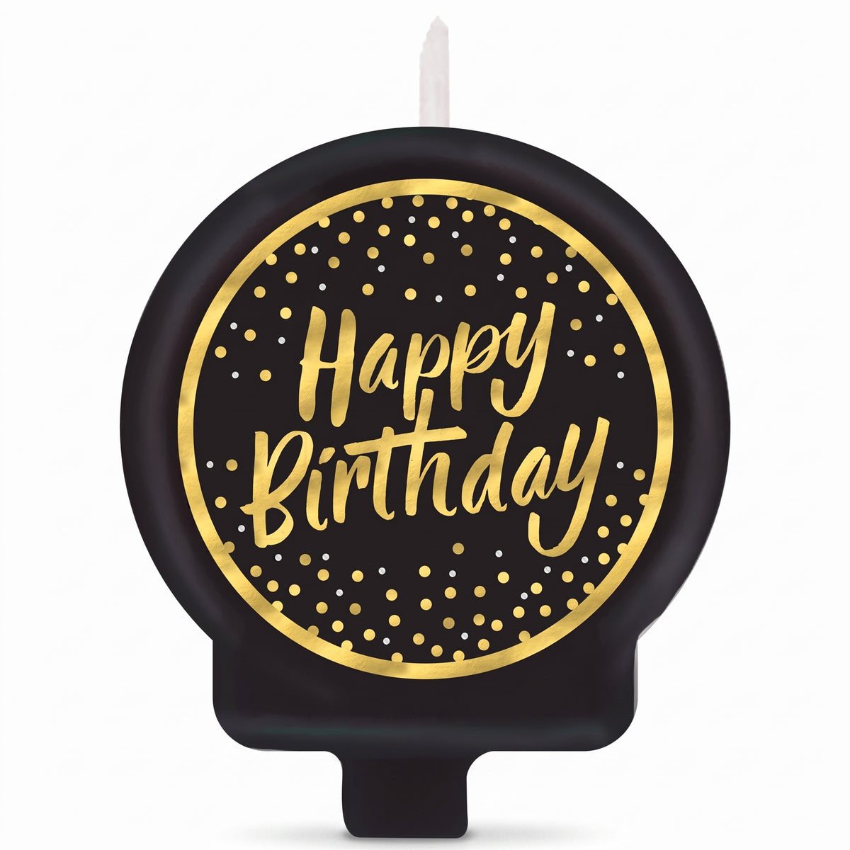 Confetti Wishes Happy Birthday Molded Candle