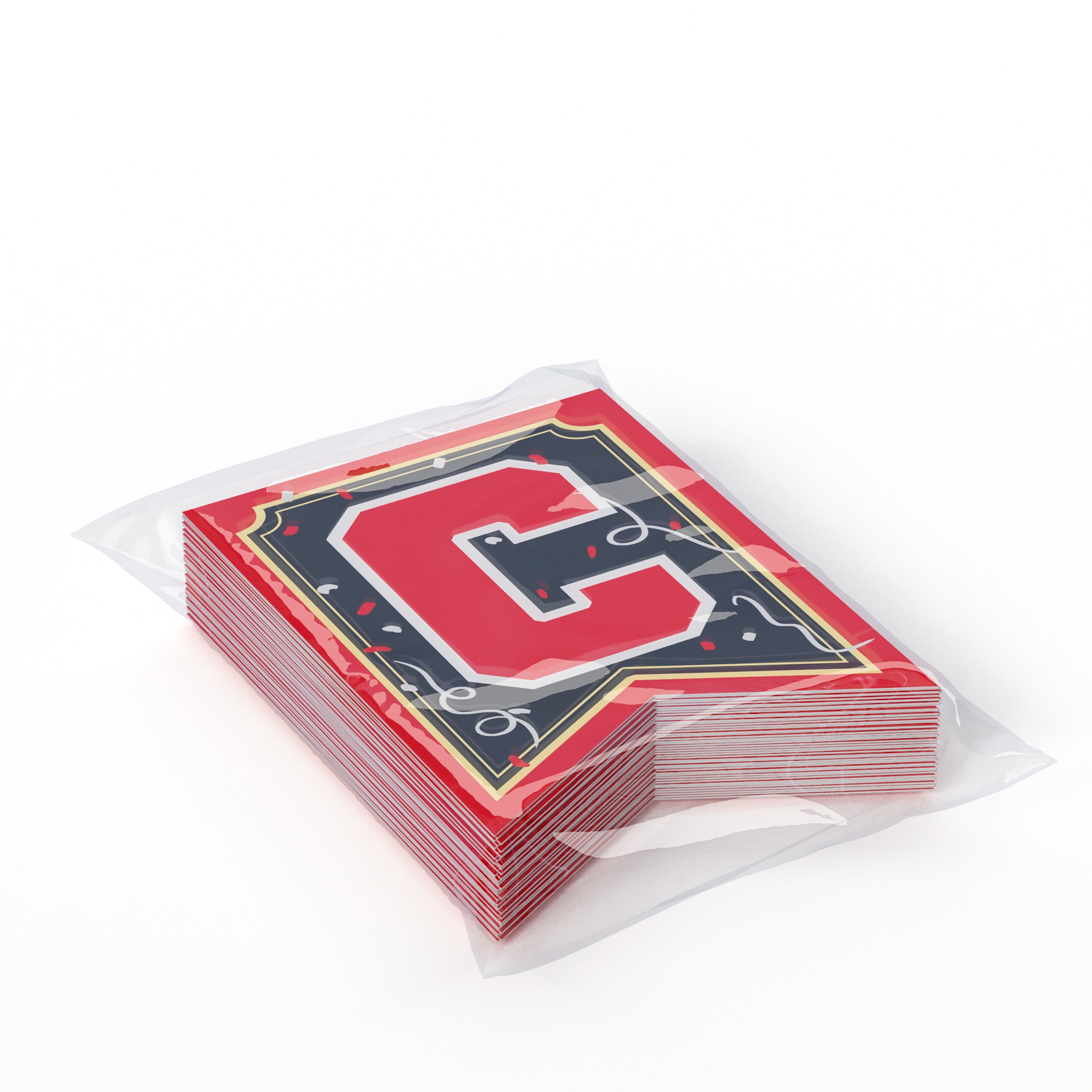 White/Red Graduation Combo Pack | Service For 8