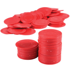 Red Poker Chips/100 Per Pkg