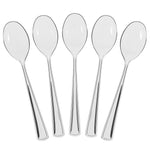 Heavy Duty Clear Plastic Spoons - 7 in. | 50 Count