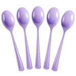 Heavy Duty Lavender Plastic Spoons - 7 in. | 50 Count