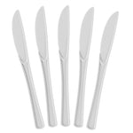 Heavy Duty White Plastic Knives - 7.75 in. | 50 Count
